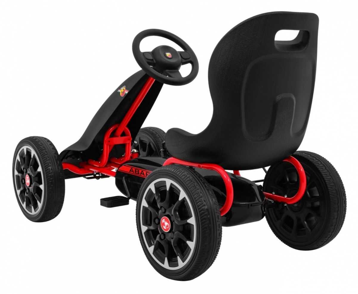Gokart dla dzieci na pedały Abarth Czarny PB9388A