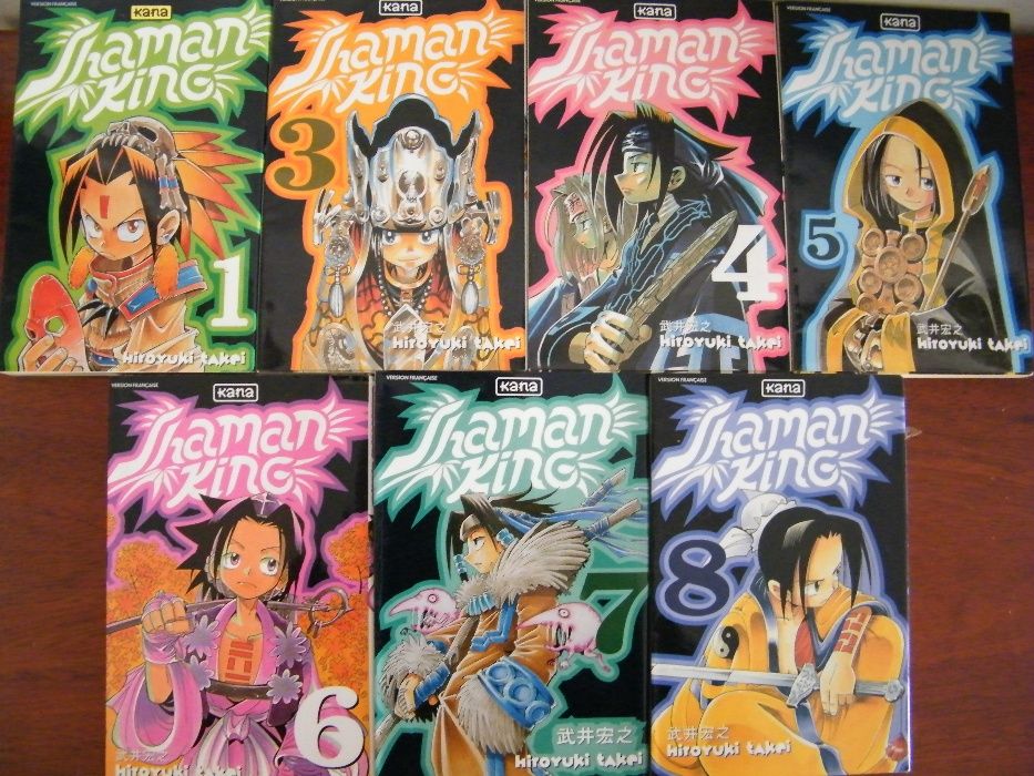 Manga Shaman King, 7 Volumes (em FRANCÊS)