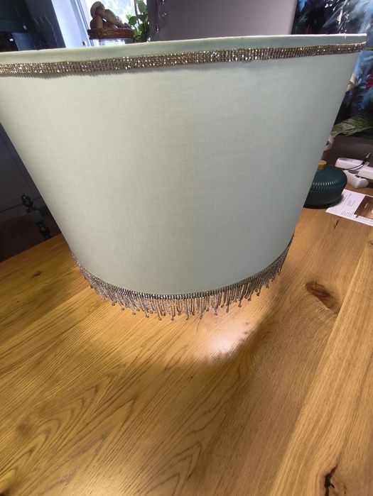 Miętowy abażur Glamour 50cm x 30cm