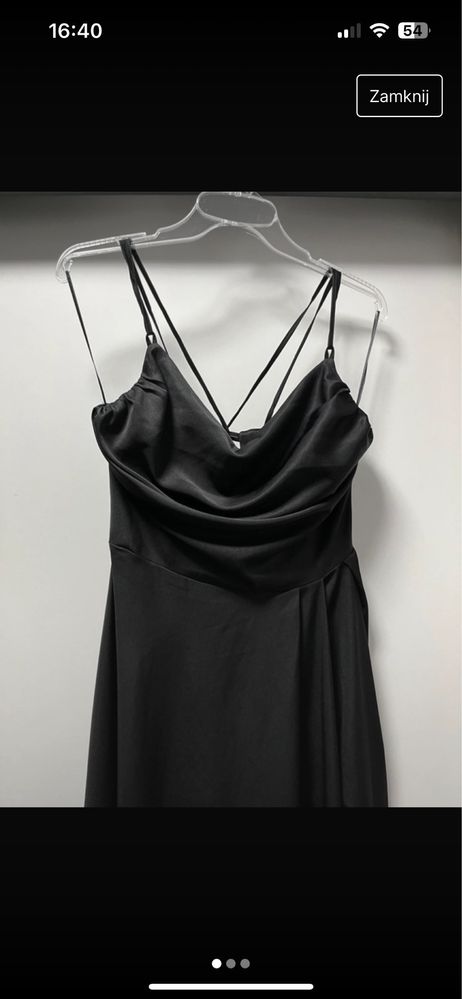 sukienka czarna długa