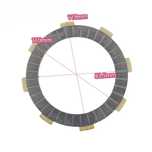 Фрикционные диски усилинного сцепления 174 172 nb300 cbs 300 geon kovi