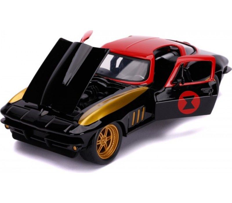 Машина Jada Марвел Мстители Chevrolet Corvette (1966) + фигурка