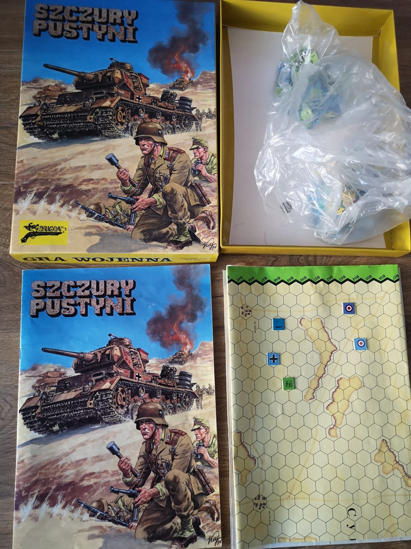 Gra wojenna planszowa Szczury Pustyni Tobruk - Dragon