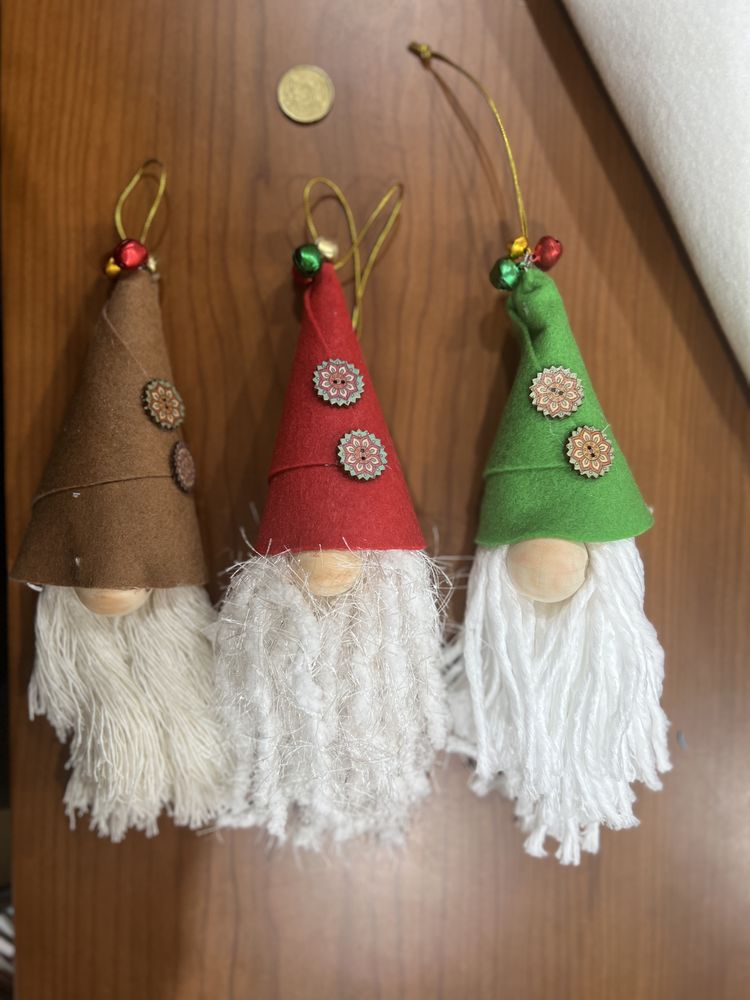 Gnomos artesanato arvore de natal