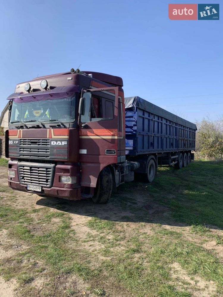DAF 95XF + зерновоз (бортовий напівпричіп)