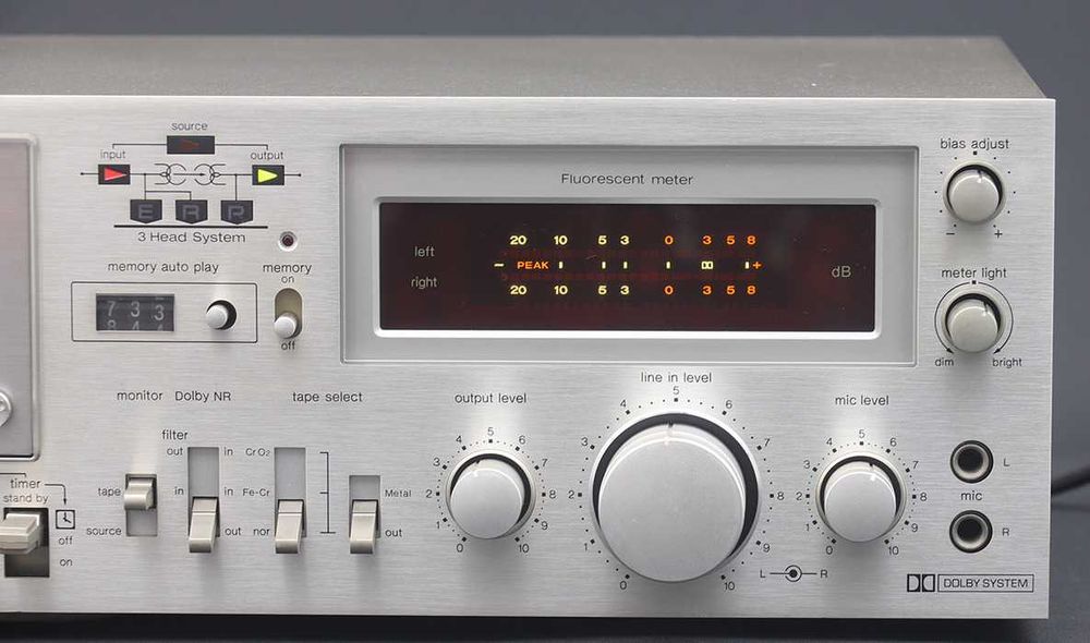 Technics RS-M63 касетний магнітофон (Японець, 3 голови)