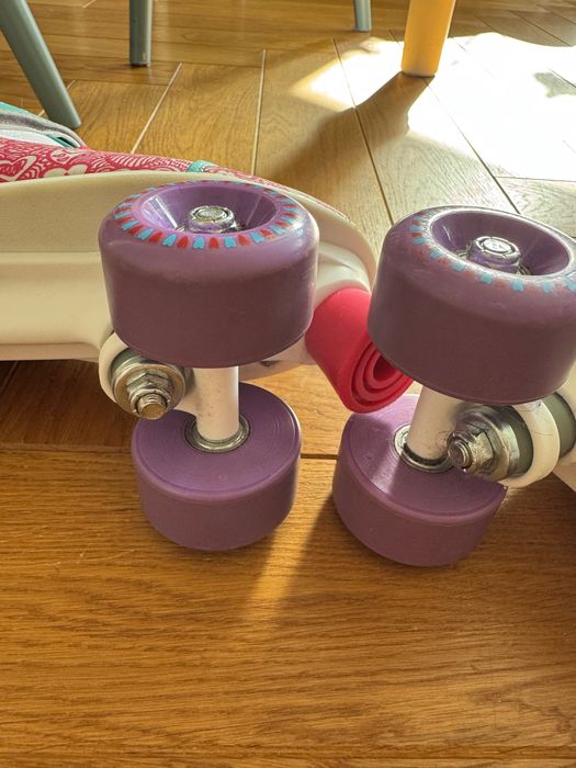 Crivit wrotki dziecięce dziewczęce białe różowe 35/36