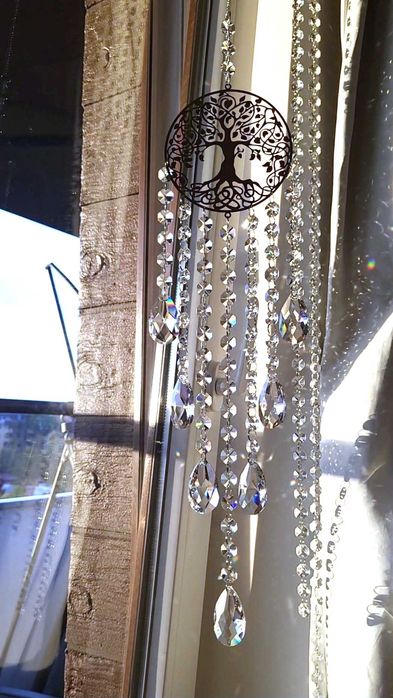 Łapacz Snów Słońca Drzewo Życia Szczęścia Zawieszka do okna GLAMOUR