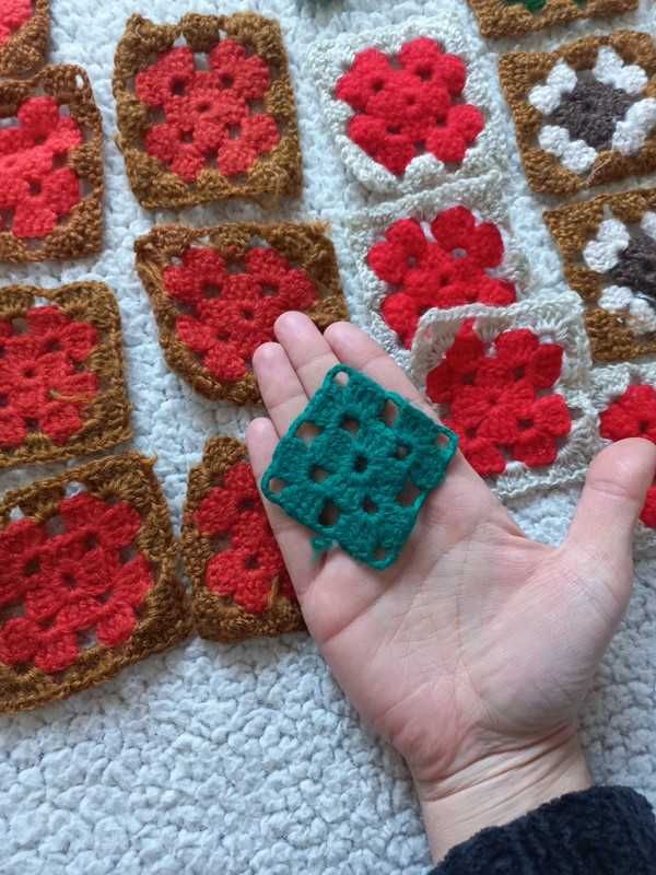 Peças em crochet Granny Square