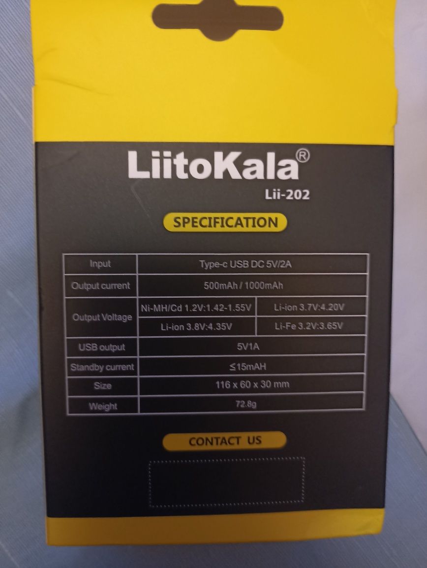 Зарядное Liitokala lii 202