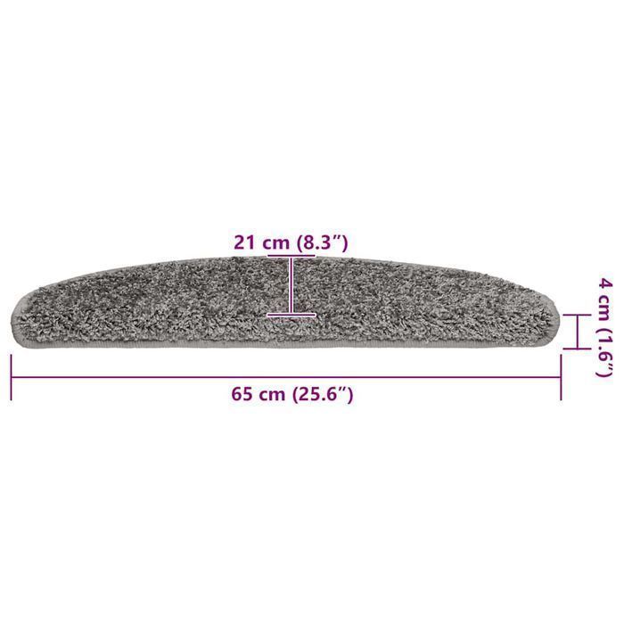 Vidaxl Maty Na Schody 30 Szt. Szare 65X21X4 Cm