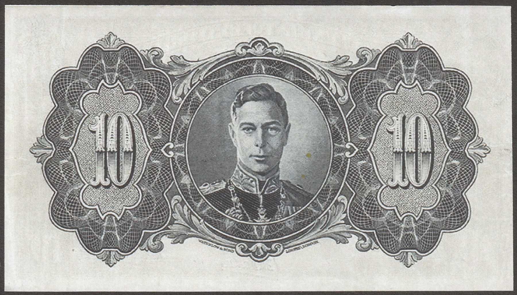 Gujana Brytyjska 10 dolarów 1942 - Jerzy VI