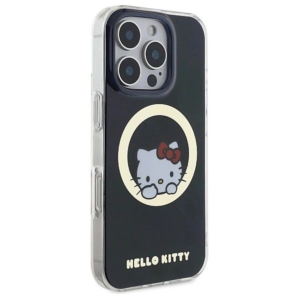 Etui Hello Kitty IML Sweet Kitty Magsafe na iPhone 16 Pro - czarne