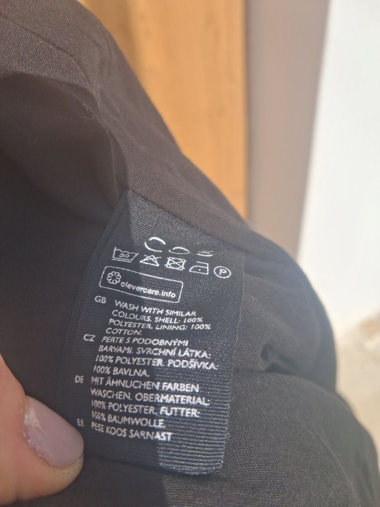 COS czarna sukienka midi z metka S