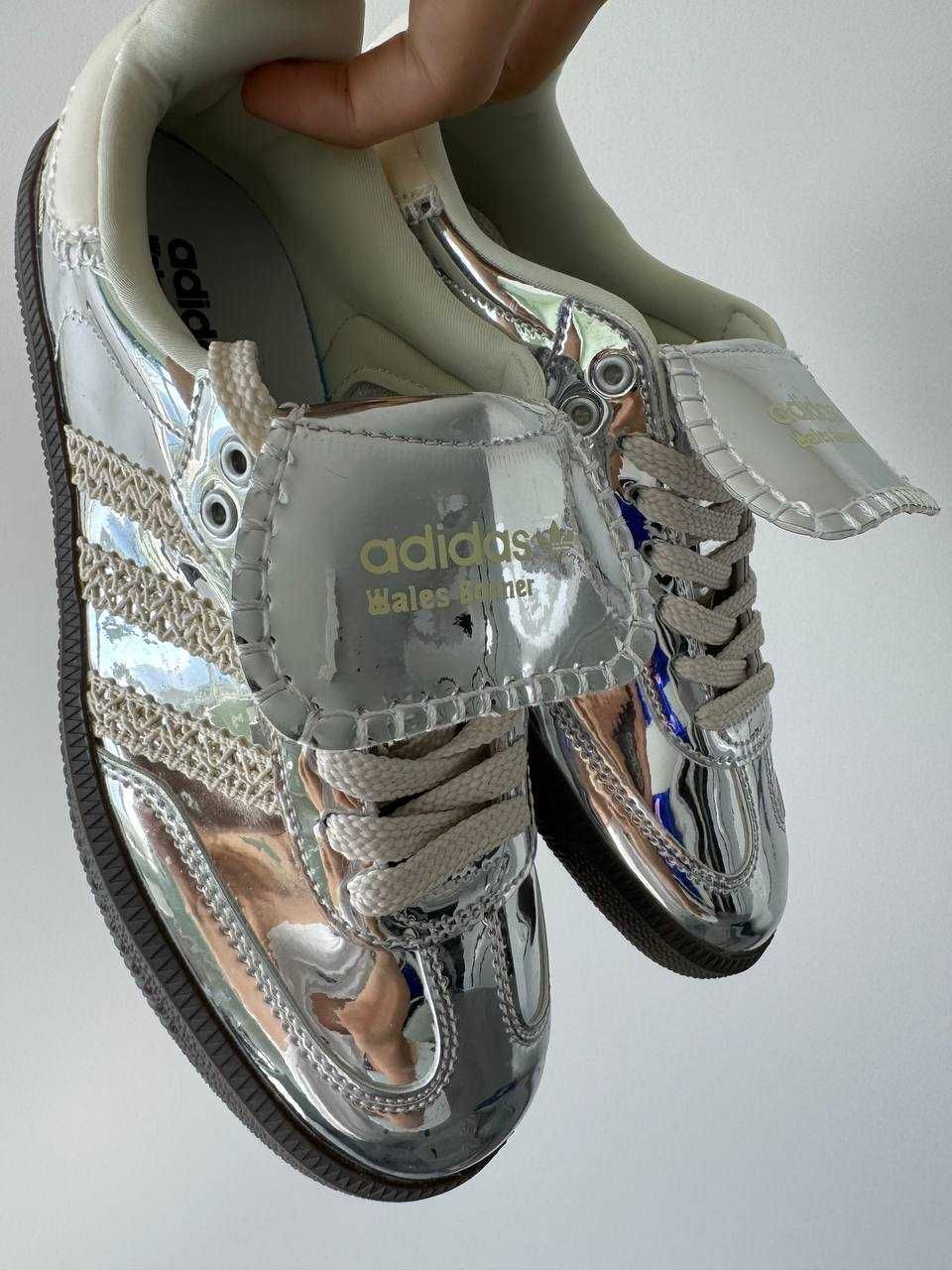 Жіночі кросівки Adidas Samba х Wales & Bonnes  “ Silver "