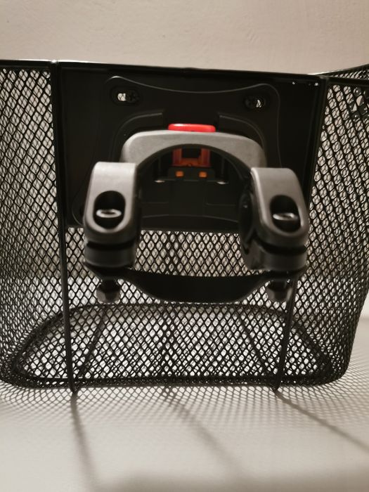 Metalowy duży kosz koszyk rowerowy na kierownicę NA CLICK UCHWYT