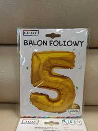 Balon foliowy 100cm złoty cyfra 5-9