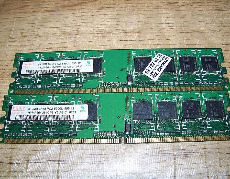 Ram Hynix 512MB 2Rx8 PC2-5300U-555-12