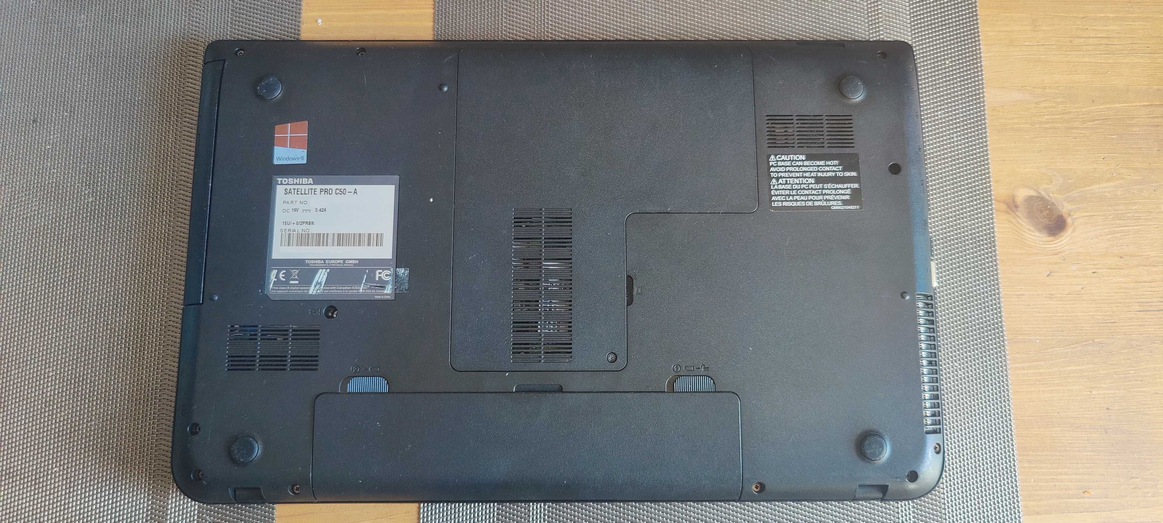 Toshiba C-50 -15,6 cala -Core i3 4x2,40 GHz -6GB Ram -240GB SSD -Win10