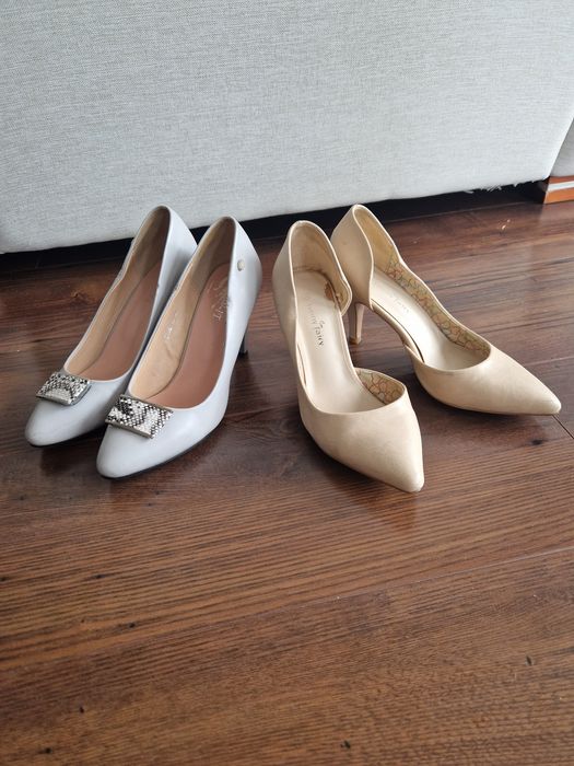 Dwie pary butów na obcasie