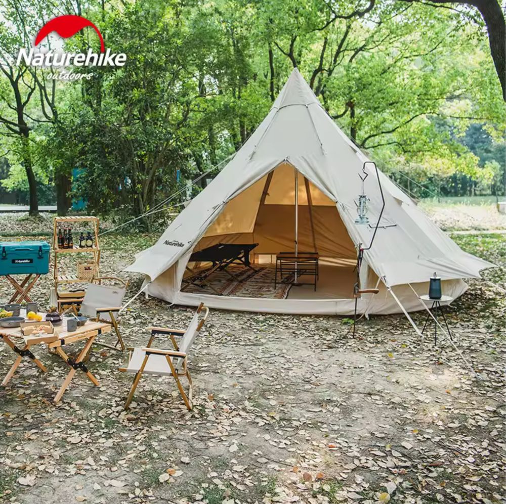 Wysyłka z Polski Naturehike Namiot Tipi 12 Osób Glamping, Wodoodporny