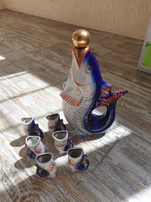 Набор посуды, рыбы