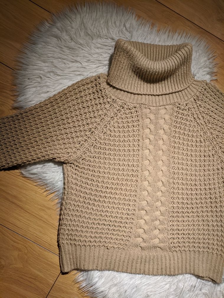 golf sweter pleciony rozmiar S
