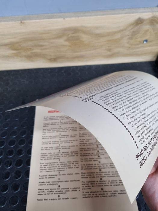 Tablica informacyjna PRL instrukcja dla tokarzy