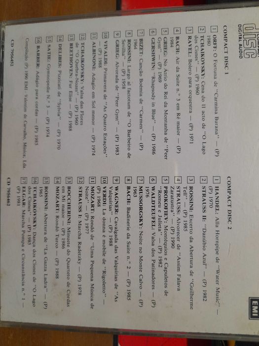 Pack de 3 Cds ,um deles duplo. Usado mas em bom estado.