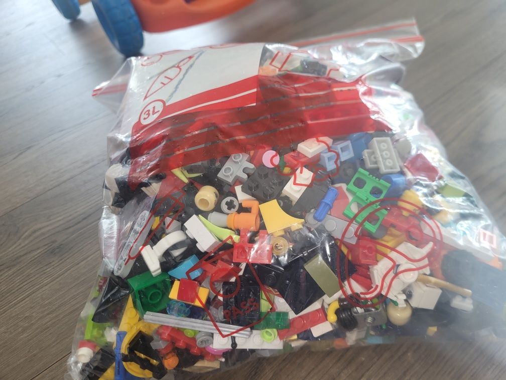 Lego mix bardzo duży worek