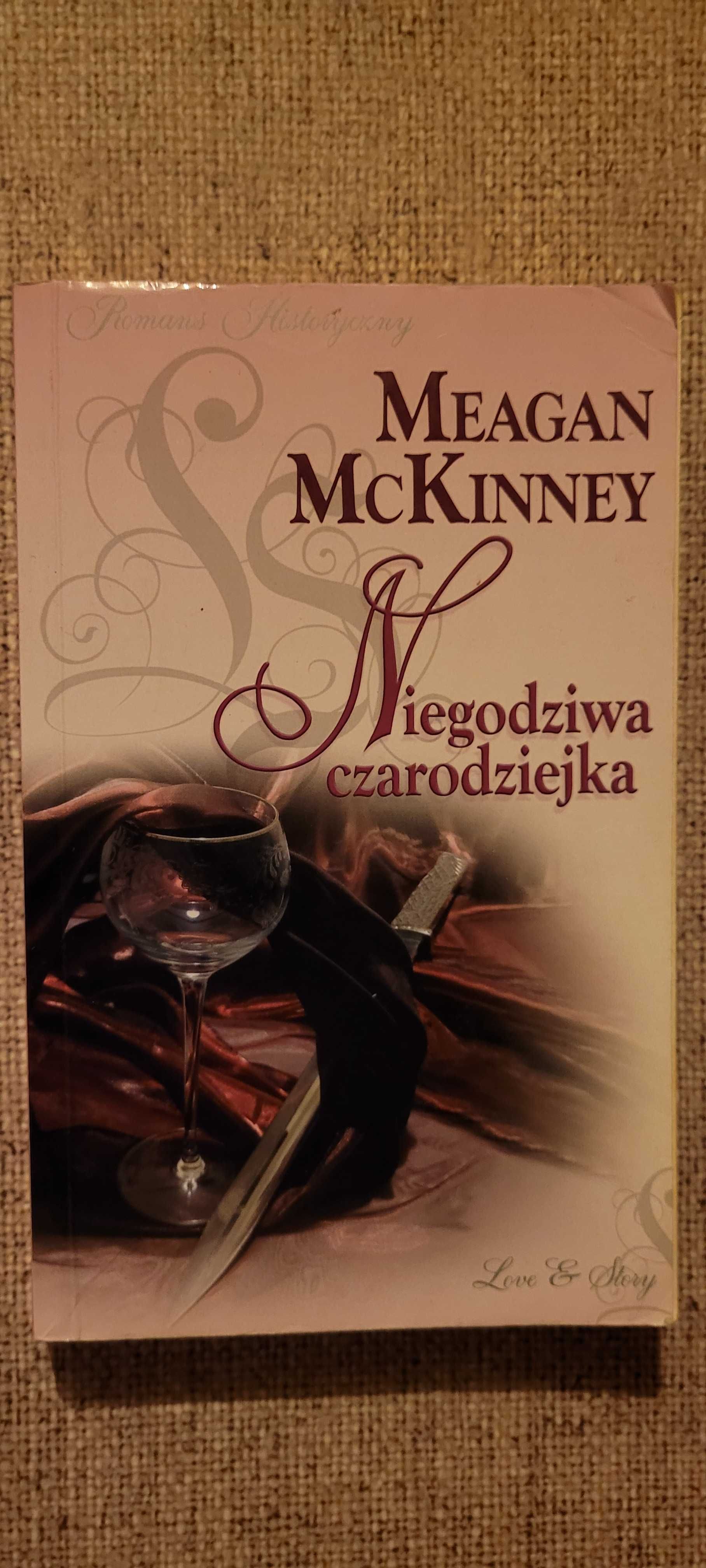 Romans historyczny "NIEGODZIWA CZARODZIEJKA" autorka Meagan McKinney.