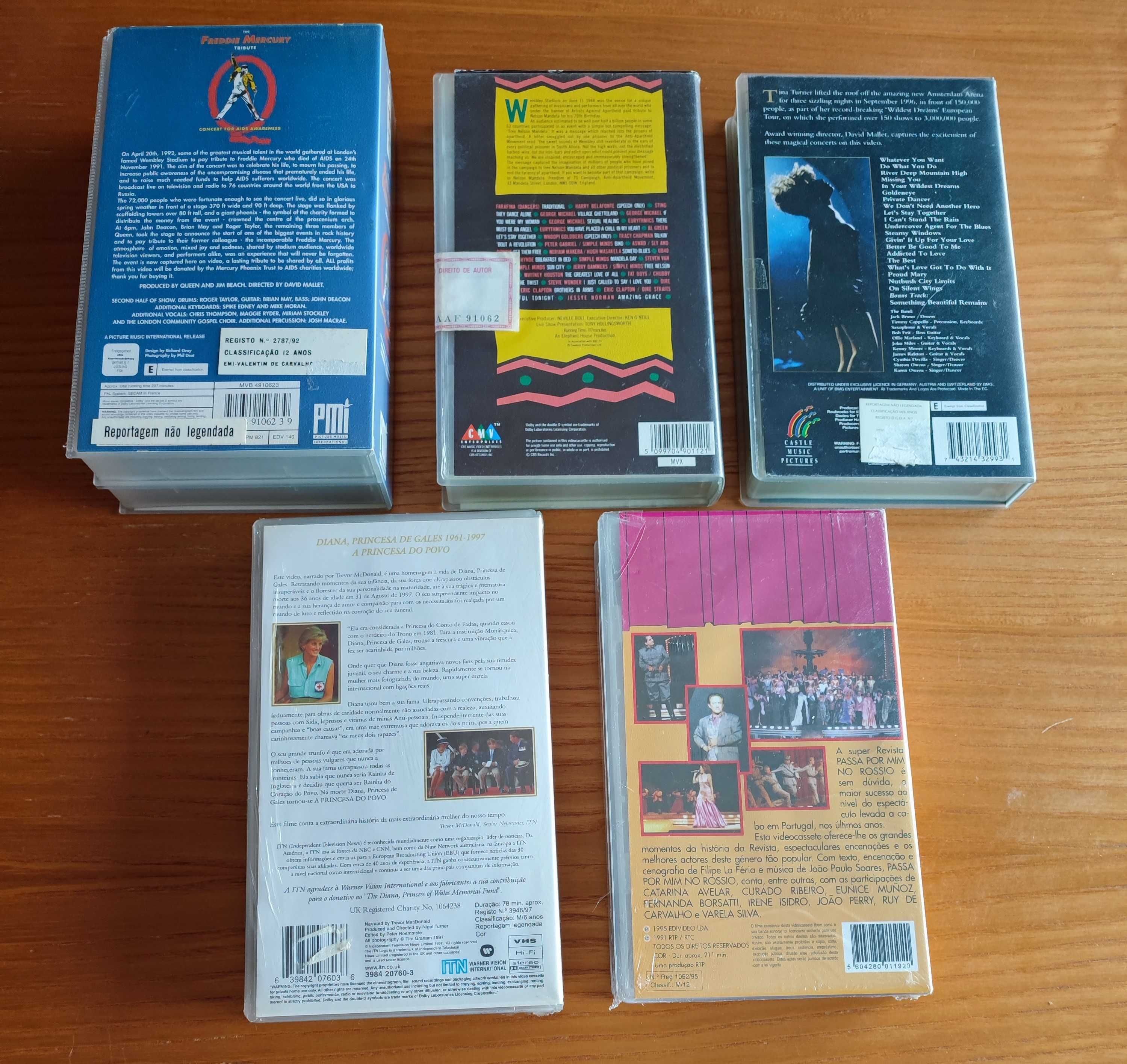 Cassetes VHS novas / celofanadas / seladas