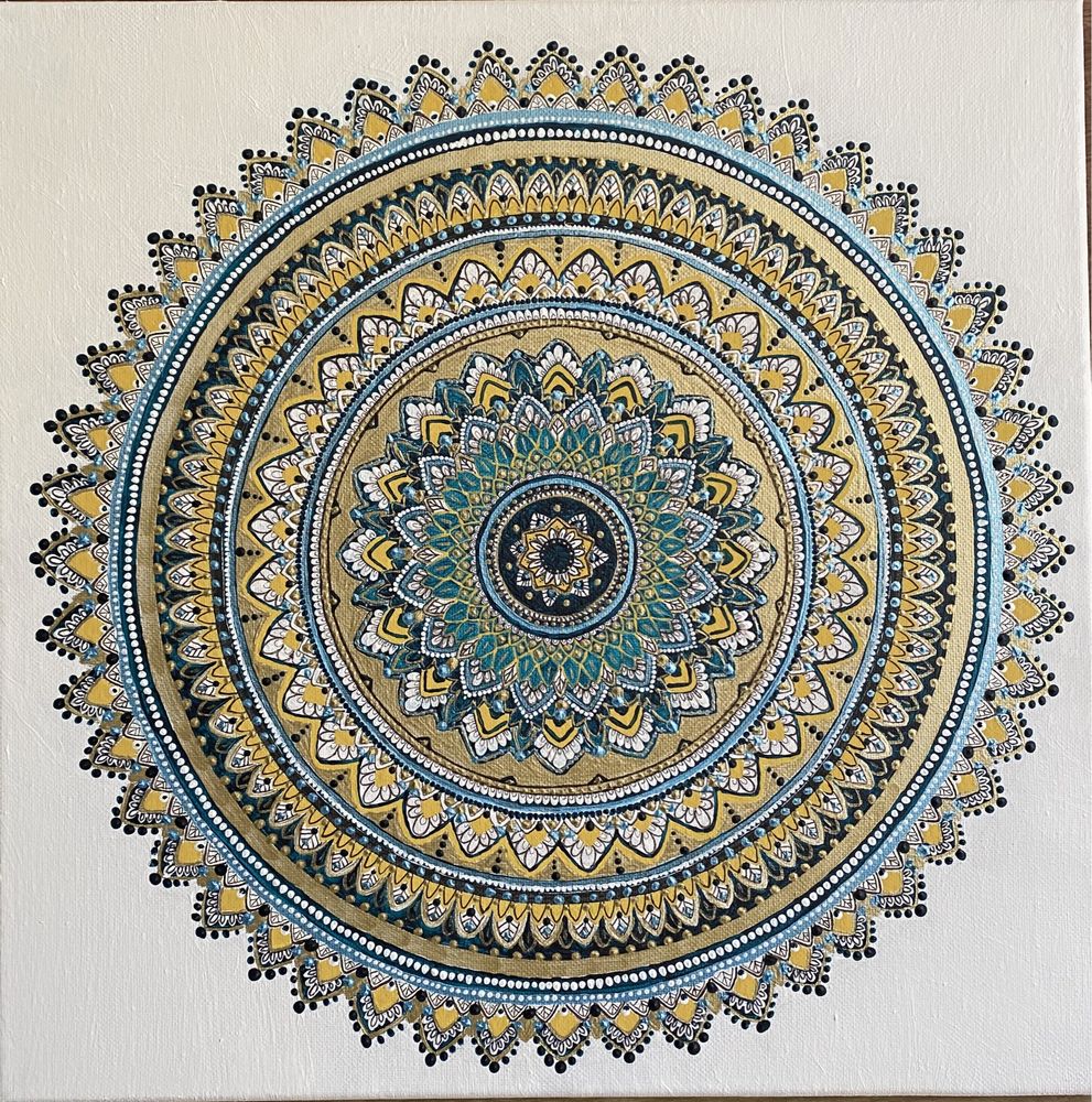 Mandala ręcznie malowana