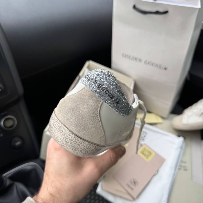 Жіночі кеди кросівки голден гуси Golden Goose white beige premium