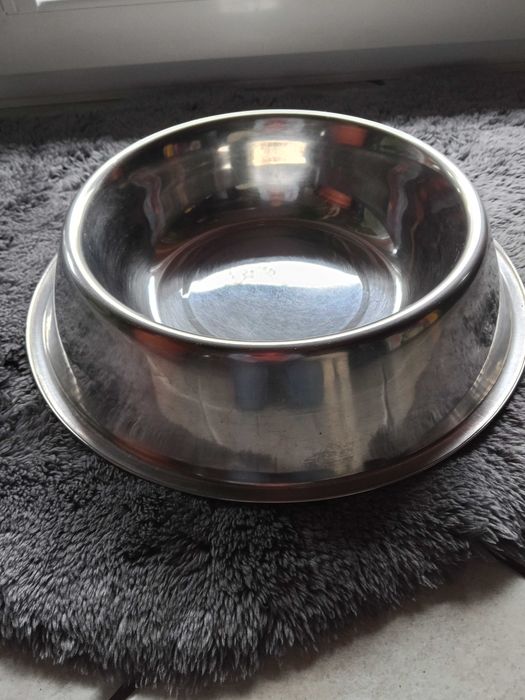 Miska metalowa dla psa, duża, poj. 2 L