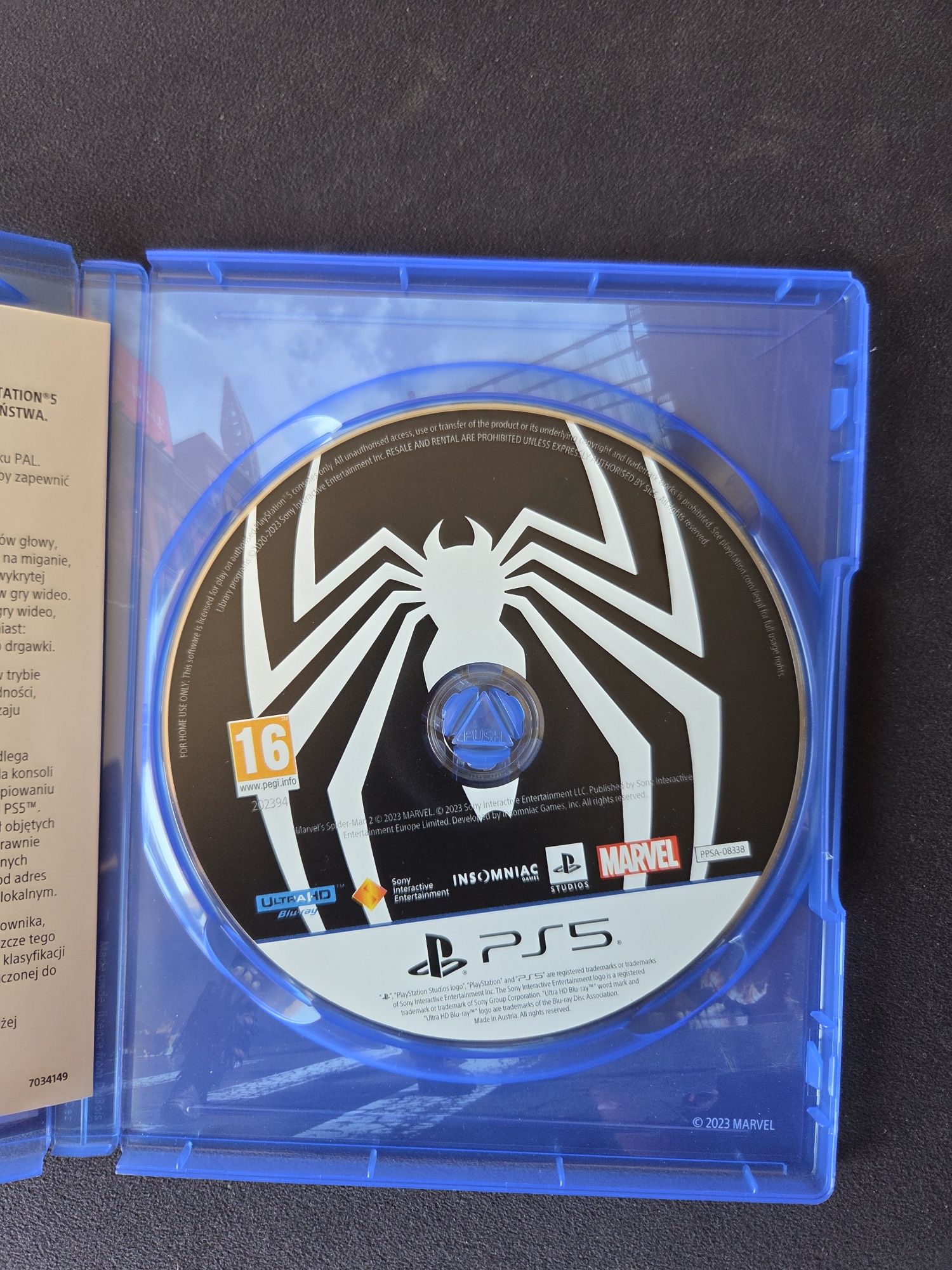 Spider Man 2 Ps5 PL Jak nowa