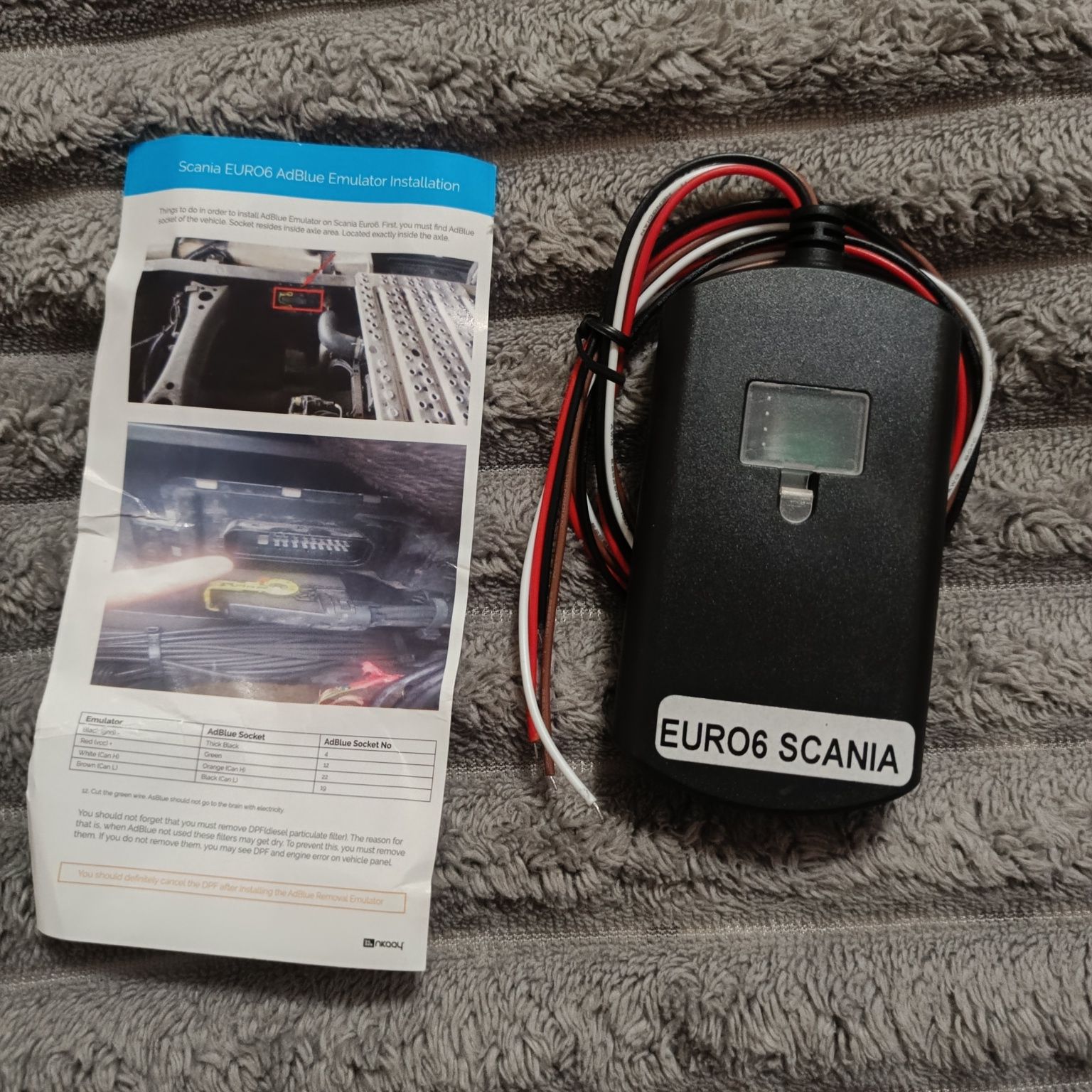 ADBlue эмулятор SCANIA EURO 6 ( SCR, мочевина, адблю )