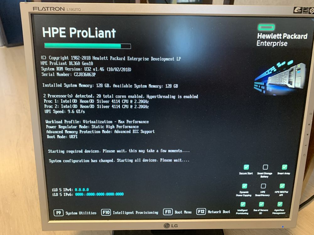 Сервер HP Proliant DL360 Gen10 (G10)