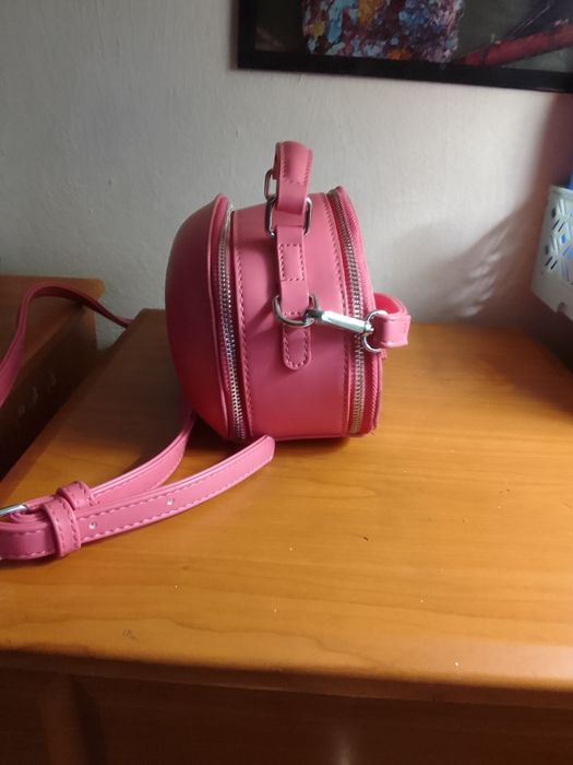 Сумка -клач  розовая  женская.