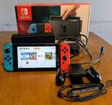 Nintendo switch c/acessórios e MarioKart