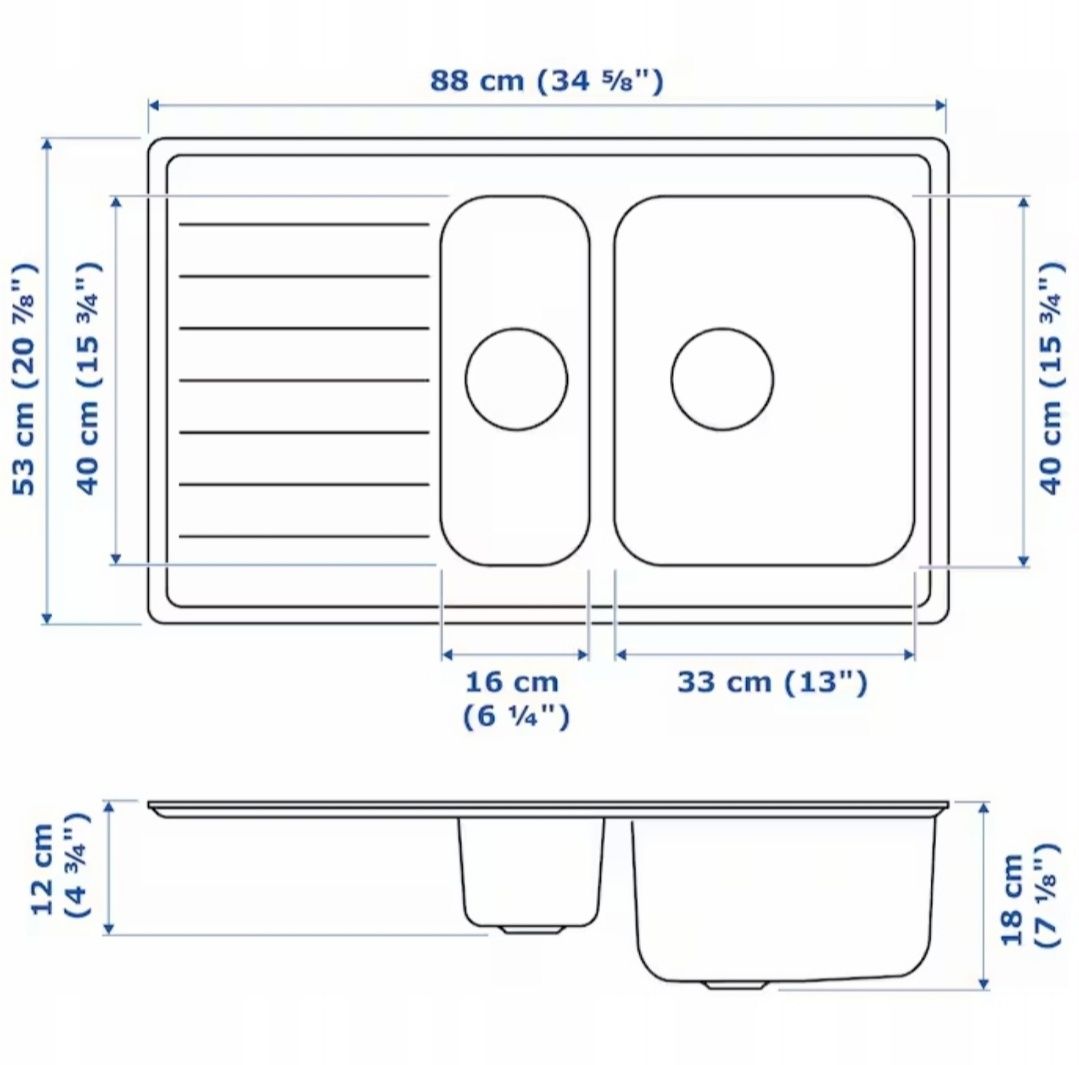 Ikea zlew vattudalen