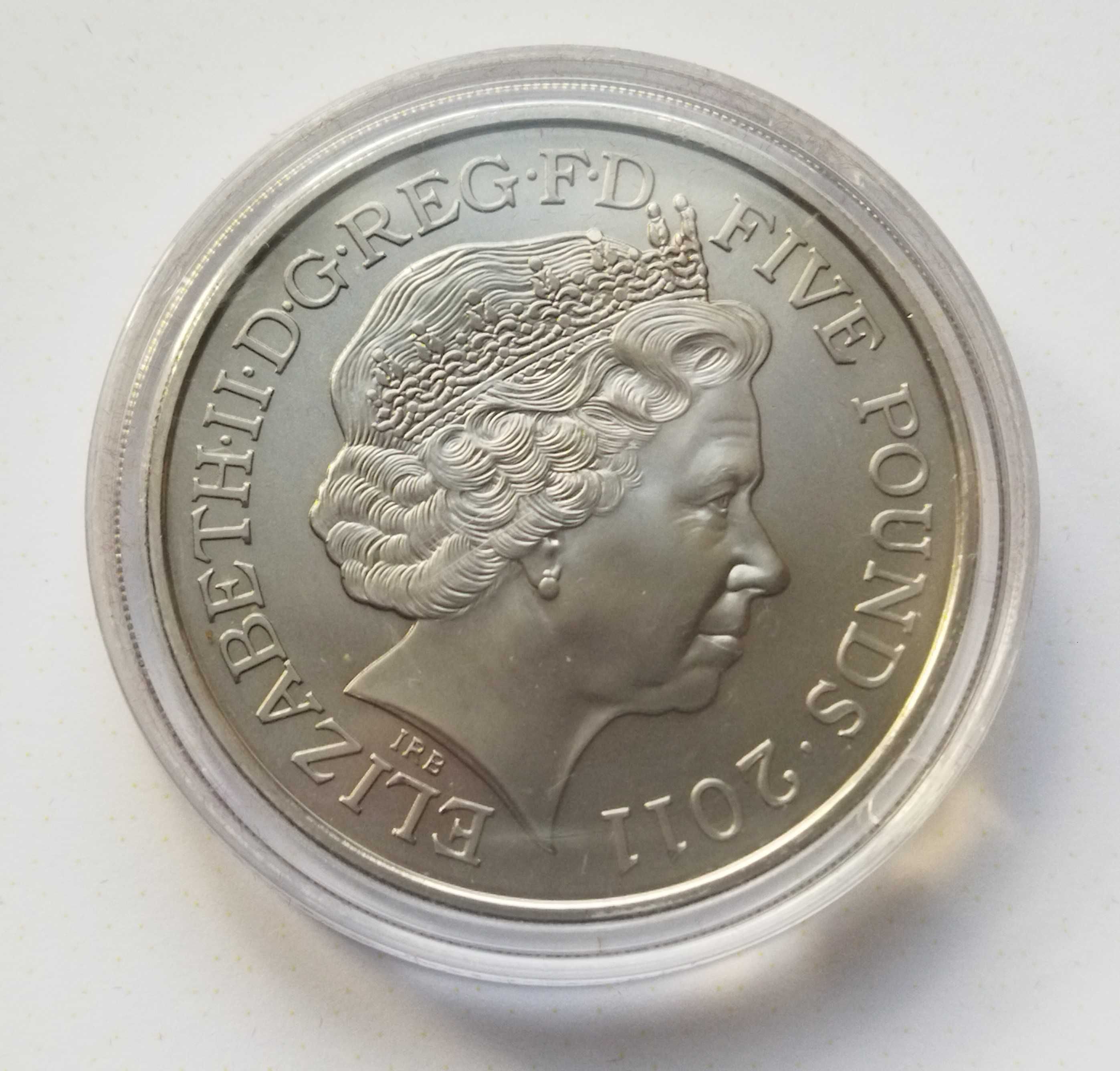 Moneta okolicznościowa 5 funtów 2011 r. Wielka Brytania