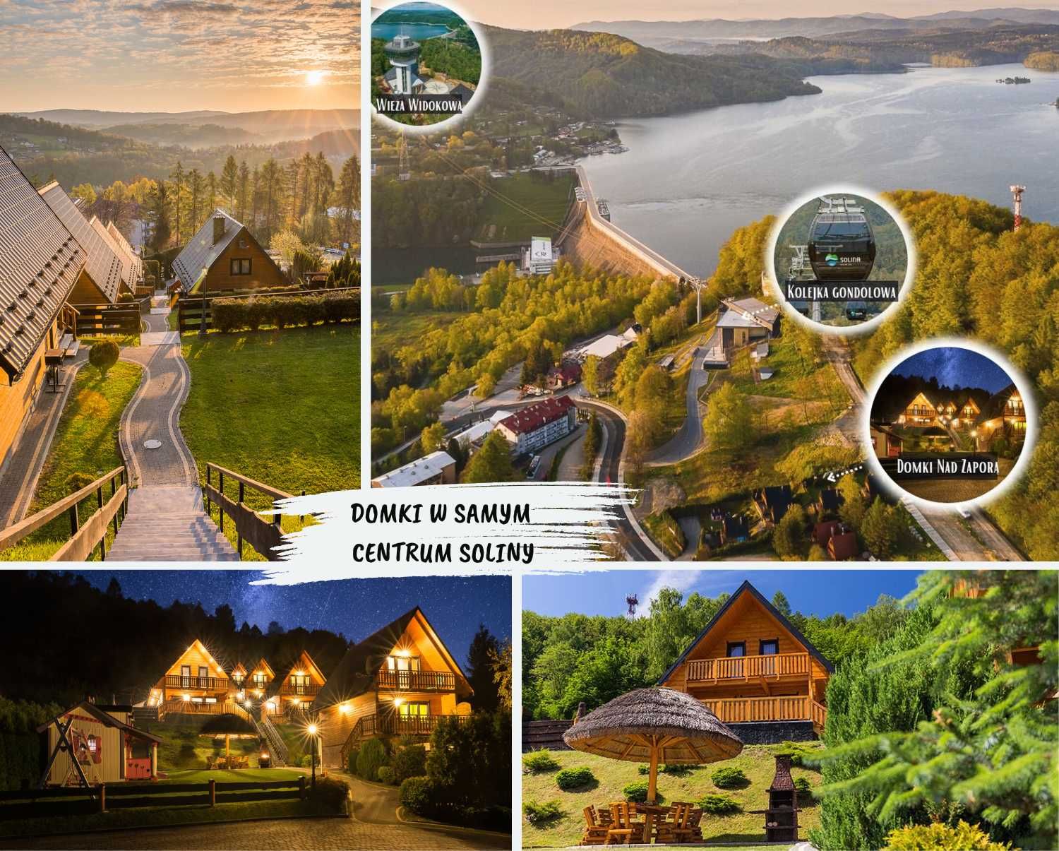 CENTRUM SOLINY Domki przy Zaporze i kolejce-150m/JACUZZI/CAŁY ROK!