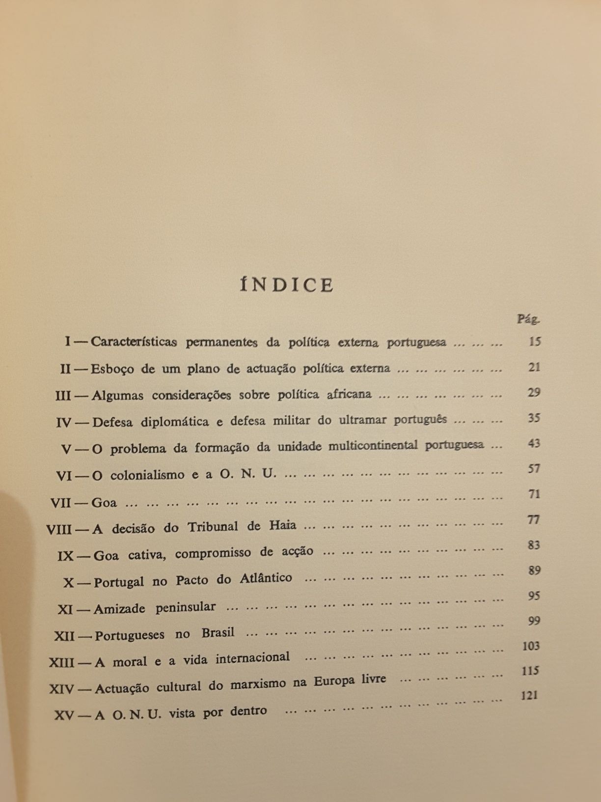 Portugal e a Santa Sé Concordata / Política Externa Portuguesa