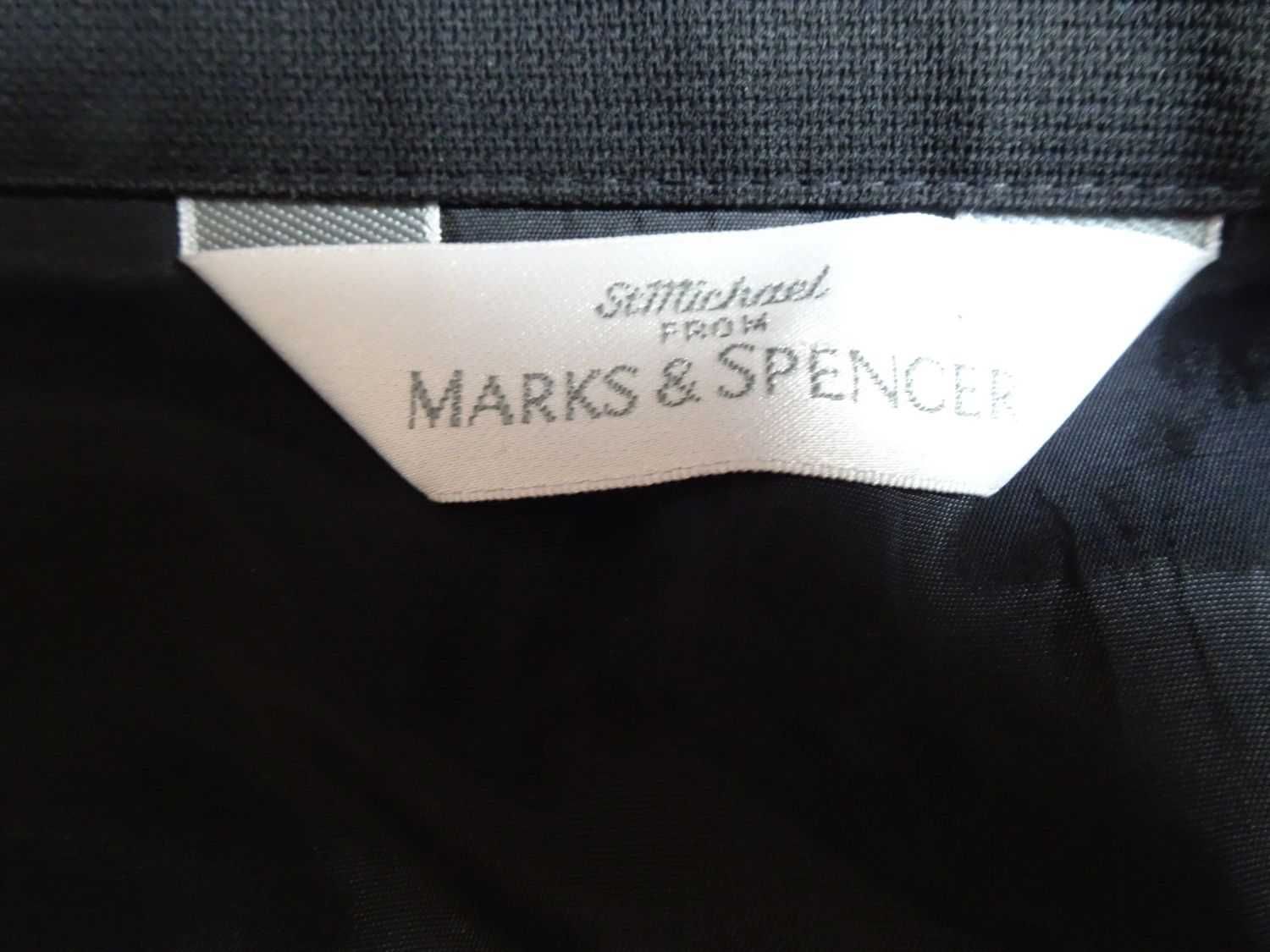 Marks & Spencer czarna spódnica zakładana 42 długa