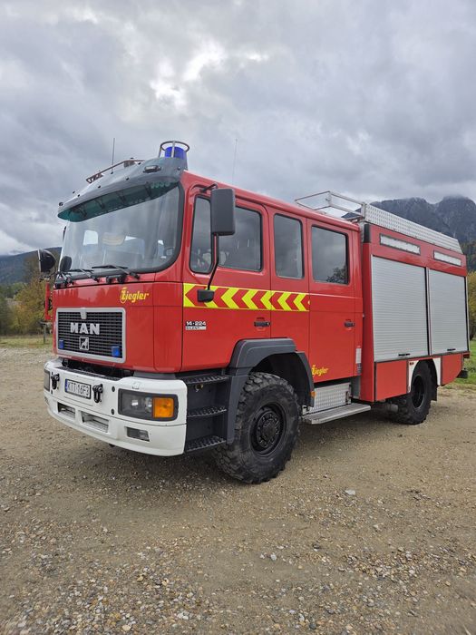 Man 14 224 4x4 Ziegler Pożarniczy Straż Pożarna Wóz Strażacki
