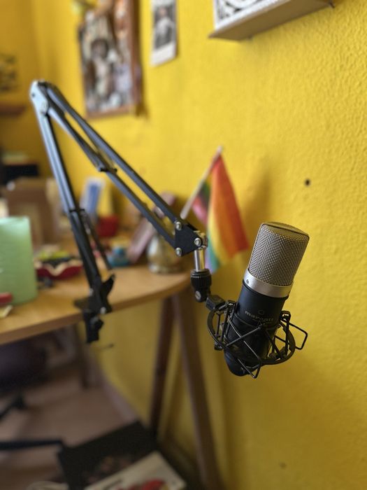 Microfone Marantz com suporte