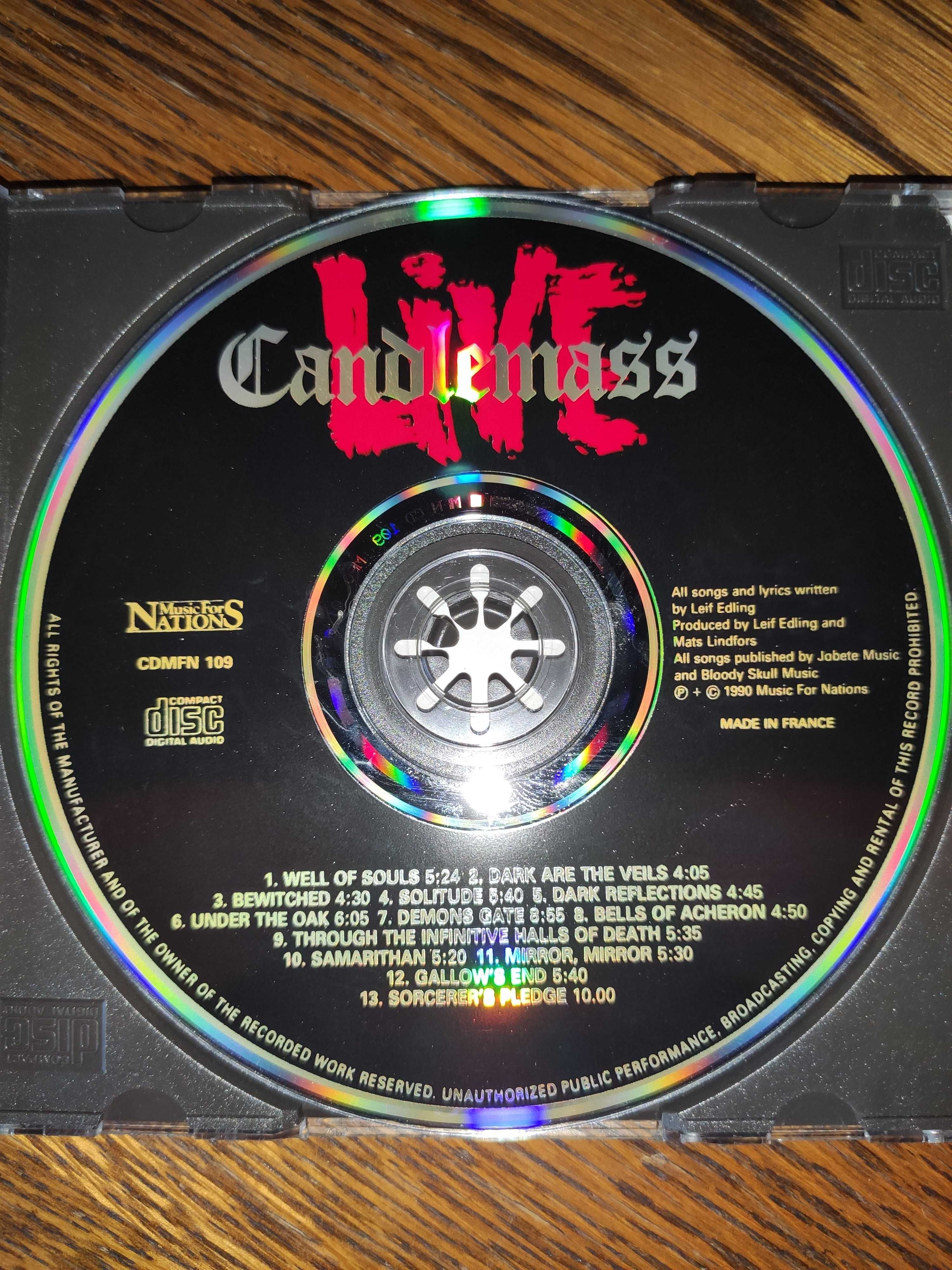 Candlemass - Live, CD 1990, MFN, France