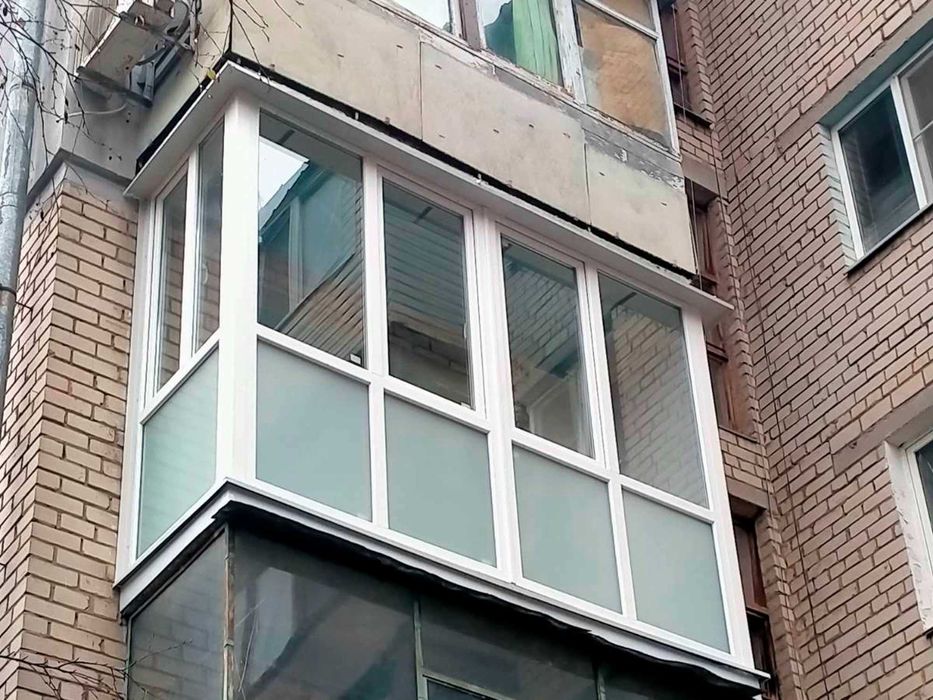 Французский балкон- надежно, экономия на обшивке. Балкон під ключ.