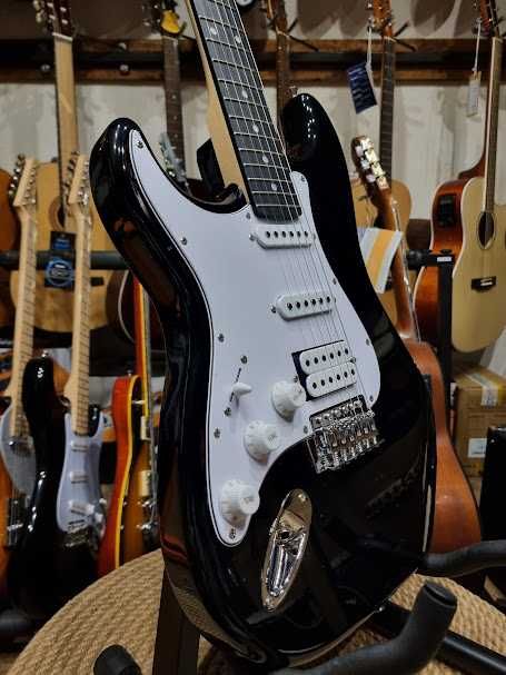 Ever Play ST-2 LH leworęczna gitara elektryczna ST2 SSH BK/WH lefthand